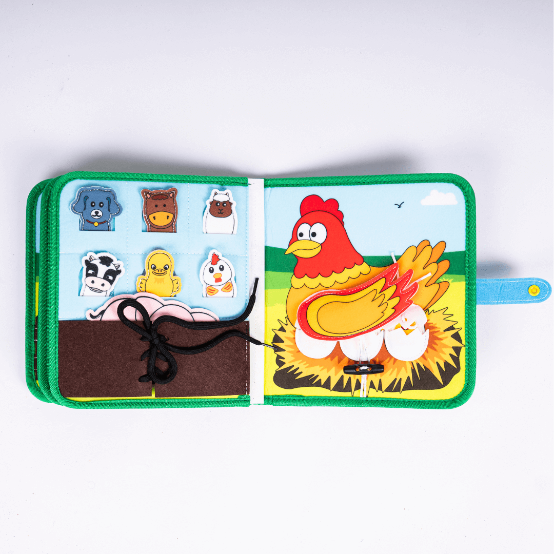 Aktivitetsbog med bondegårdstema