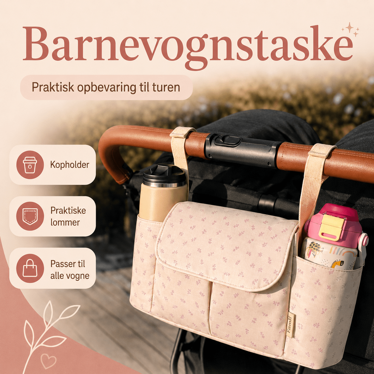 Barnevognstaske (Mønstret) - Famli