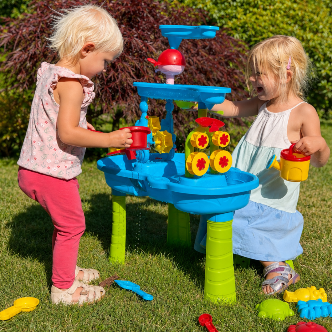 Vandlegebord med stol + 14 ekstra dele - Famli